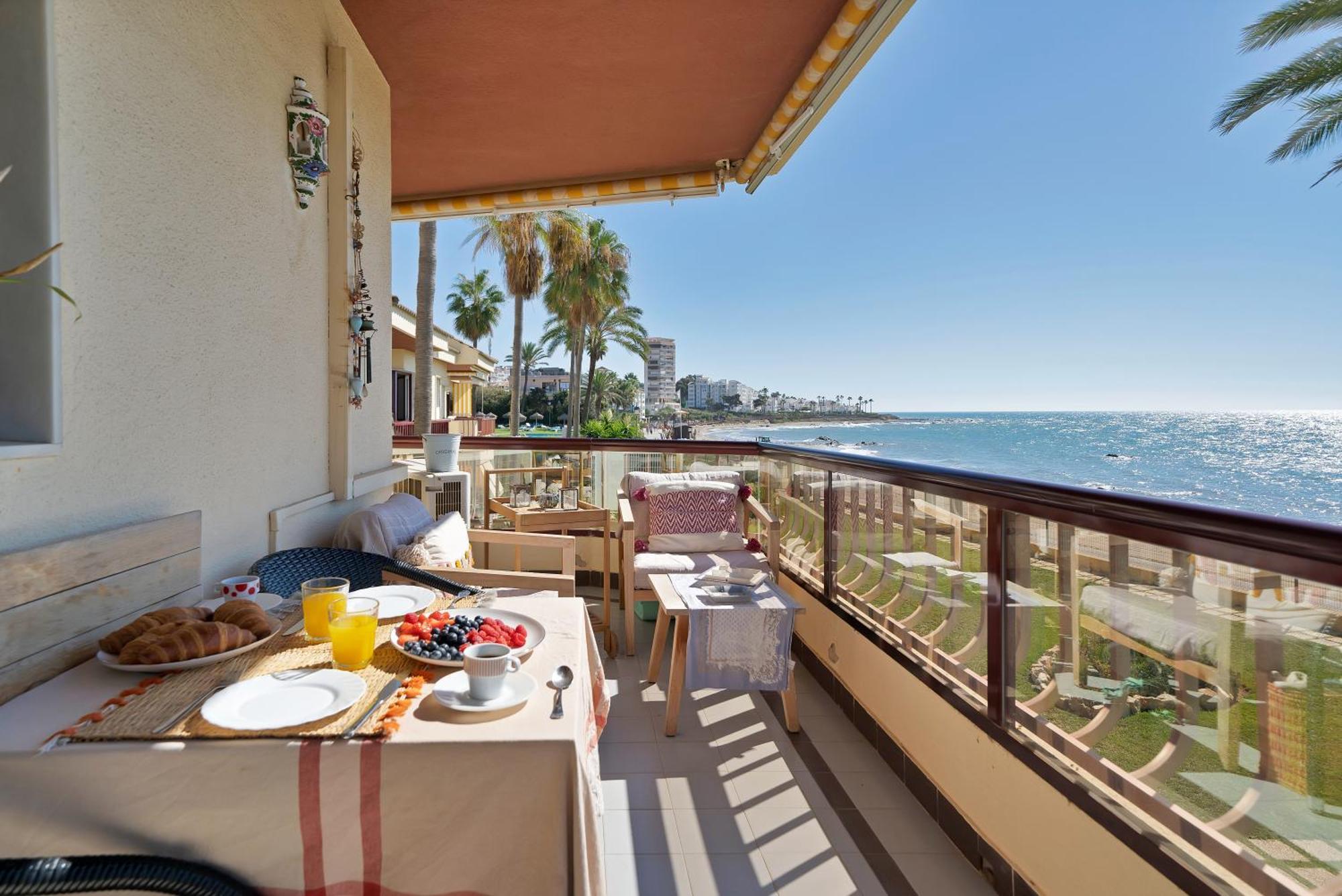 Casa Mar Apartamento Front Beach Con Wifi, Piscina, Padel Y Tenis - Lubina Del Sol Sitio de Calahonda Ngoại thất bức ảnh